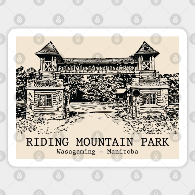 Riding Mountain Park - Wasagaming MB Magnet by Lakeric